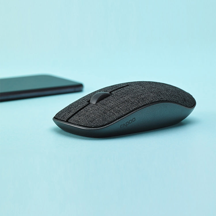 Rapoo M200GPlus 1300 DPI Multi-mode Wireless Office Mouse - Obsidian Black