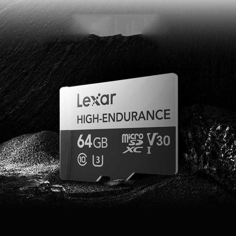 High-Performance Lexar 64GB MicroSDHC Memory Card for Driving Recorder and Security Monitoring