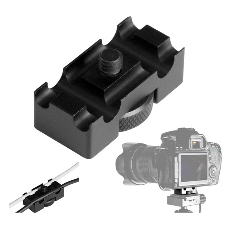 Camera Quick Release Plate Data Cable Fixer Holder for Canon EOS 5D Mark IV by BEXIN