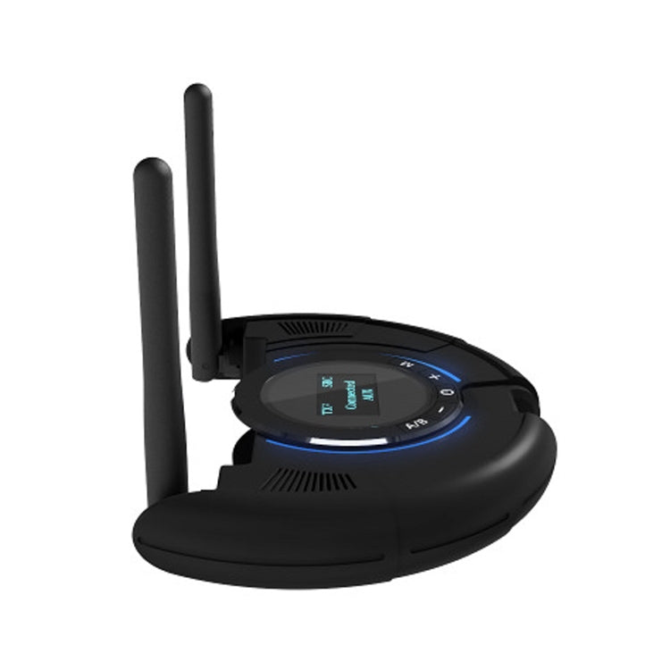 TX800 Optical Fiber Bluetooth 5.0 Transmitter Receiver with Dual Antennas & OLED Display