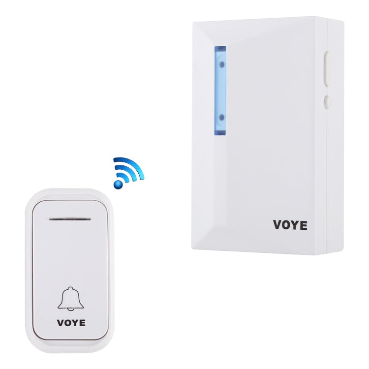 VOYE V015F Wireless Doorbell with 38 Polyphony Sounds (White)