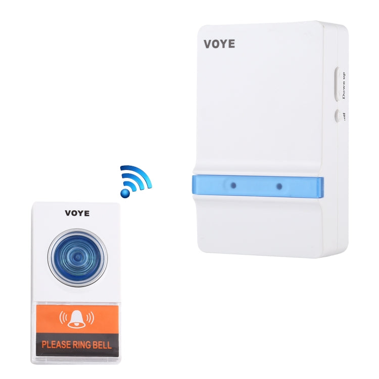 VOYE V012A Wireless Doorbell with 38 Polyphony Sounds (White)