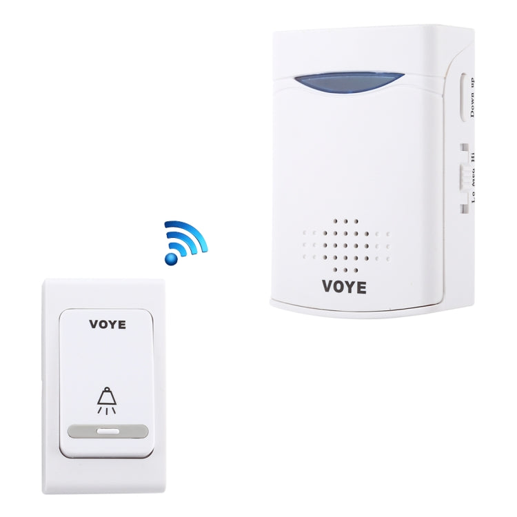Wireless Remote Control Doorbell with 38 Polyphony Sounds (White)