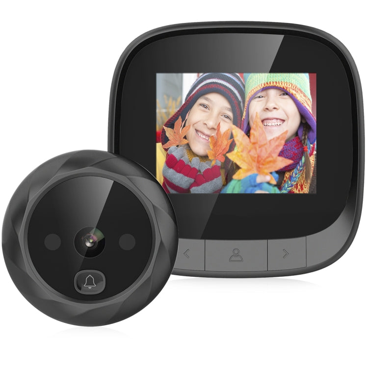DD3 2.4 inch TFT Screen 0.3MP Security Digital Door Viewer with Infrared Night Vision - Black