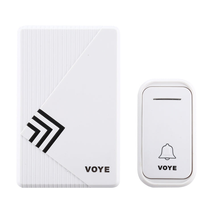 VOYE V022F Wireless Doorbell with 38 Polyphony Sounds (White)
