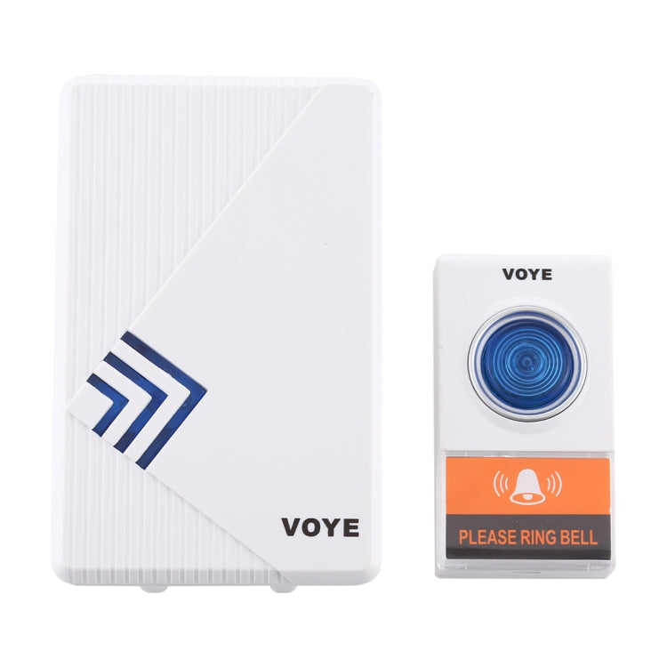VOYE V022A Home Music Remote Control Wireless Doorbell with 38 Polyphony Sounds (White) - Personalize Your Doorbell Experience