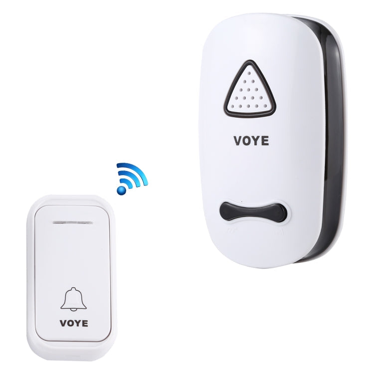 Wireless Home Music Remote Control Doorbell with 38 Polyphony Sounds, US Plug (White)