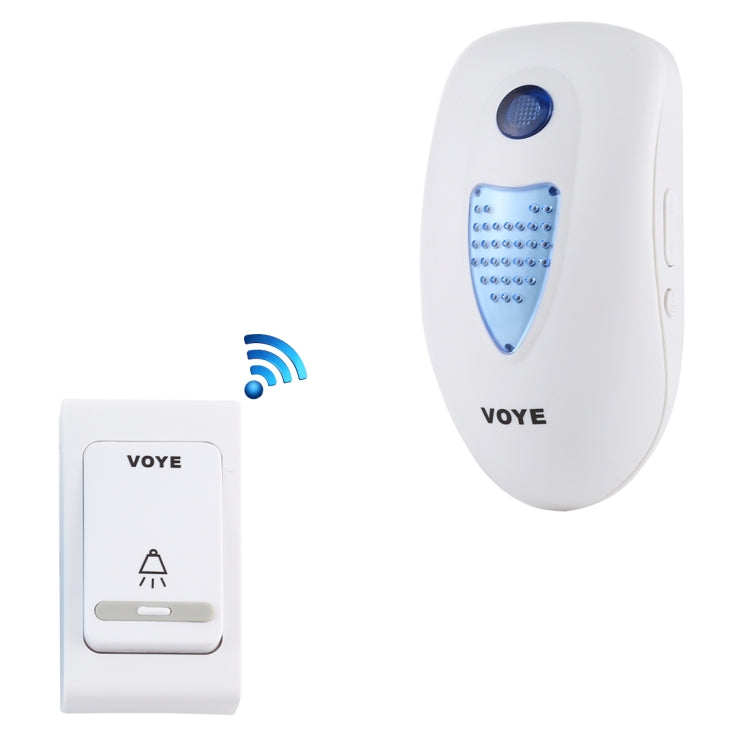 Wireless Doorbell with 38 Polyphony Sounds - US Plug (White)
