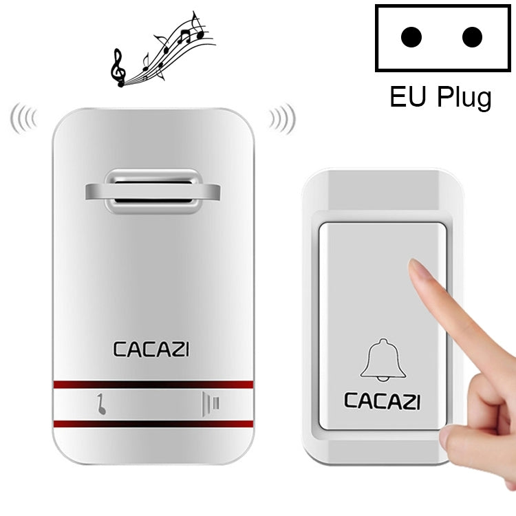 CACAZI V027G Wireless Kinetic Doorbell with Self-Powered Receiver