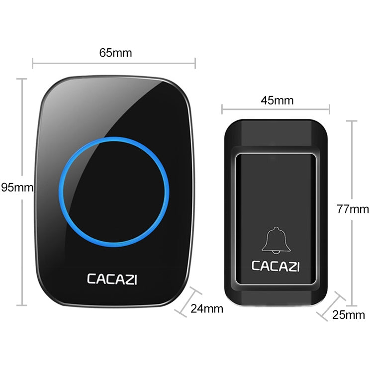 Wireless Self-Powered Home Cordless Bell with UK Plug