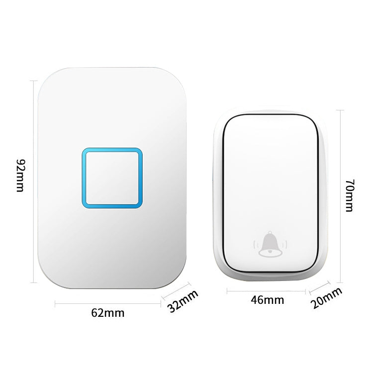 Self-Powered Wireless Doorbell with Customizable Ringtones and Long Receiving Distance