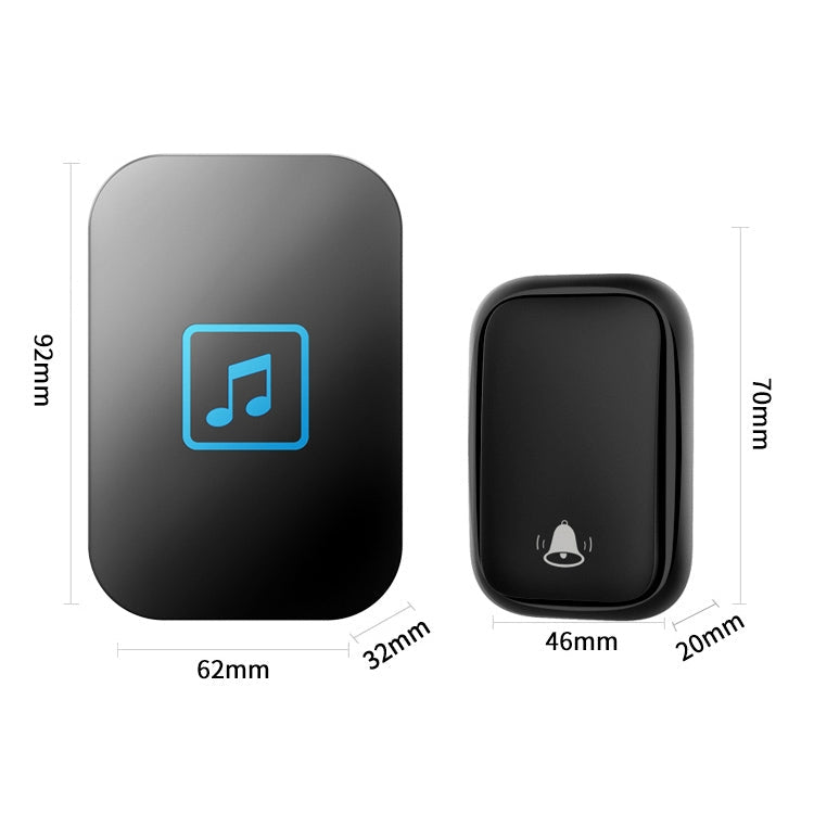 Smart Home Wireless Doorbell with Self-Powered Button and Long-Distance Signal Range