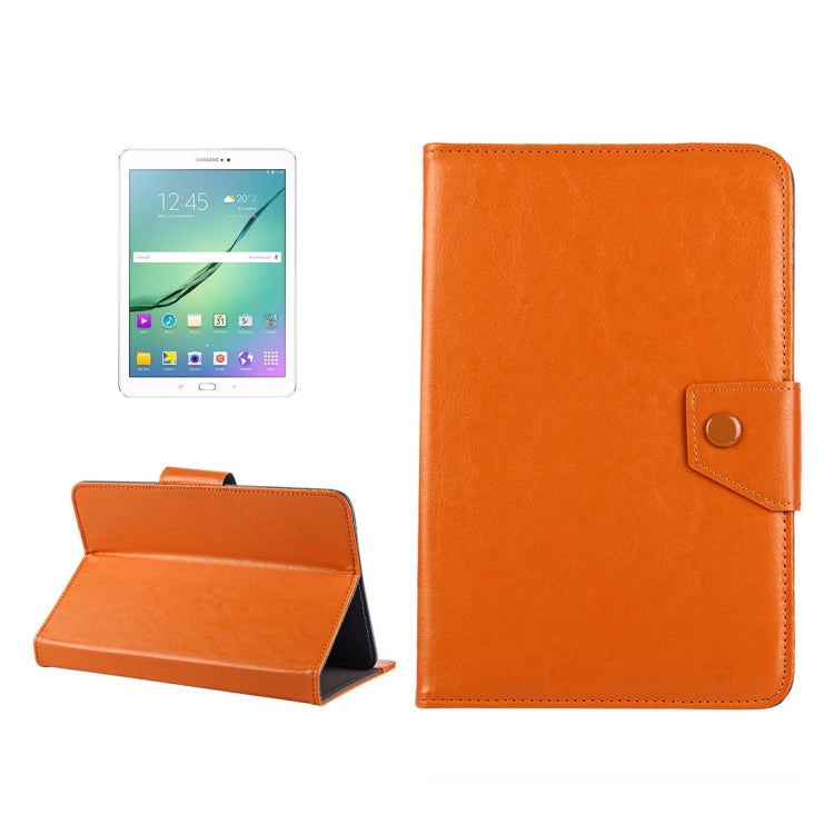 10-inch Tablet Leather Case with Crazy Horse Texture - Orange