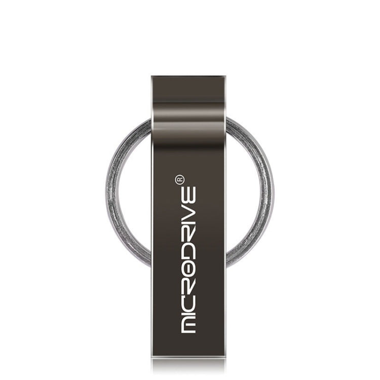 MicroDrive 128GB USB 2.0 Metal Keychain U Disk - Black