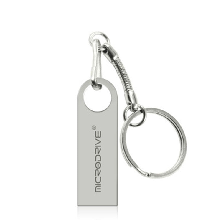 8GB MicroDrive USB 2.0 Metal Waterproof U Disk - Grey