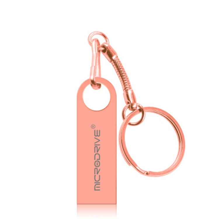 Ultra-Fast 128GB USB 2.0 Metal Waterproof U Disk (Pink)