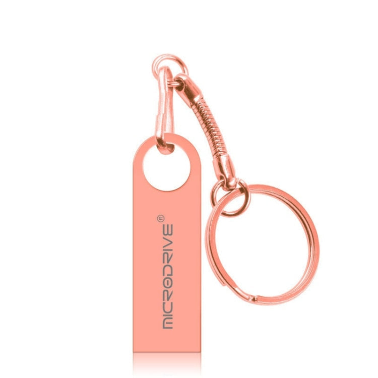Ultra-Fast 128GB USB 2.0 Metal Waterproof U Disk (Pink)