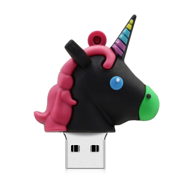 Creative Unicorn Shape 8GB USB 2.0 U Disk (Black)
