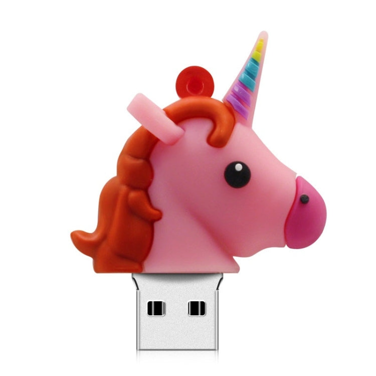 Creative Unicorn Shape 128GB USB 2.0 MicroDrive (Red)