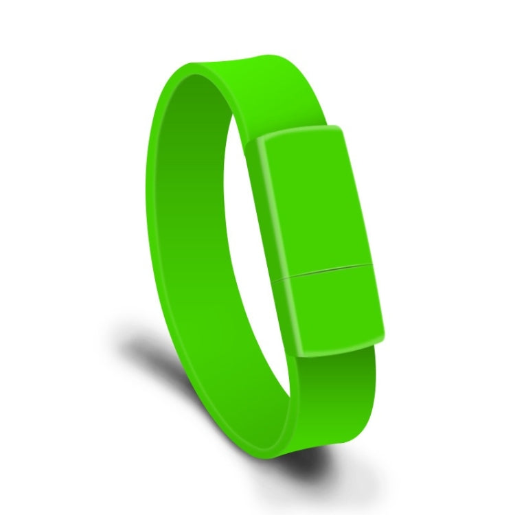 Fashionable Green 128GB USB 2.0 Bracelet Wristband U Disk