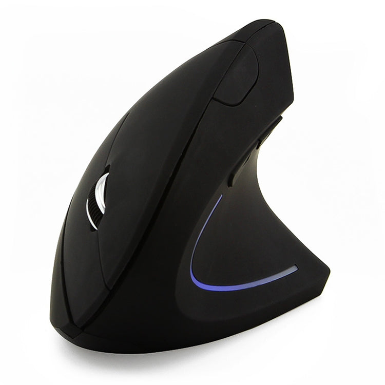 Vertical Ergonomic Wireless Mouse with Adjustable DPI (Black)